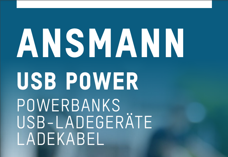 Ansmann USB Power Powerbanks USB Ladegeräte Ladekabel